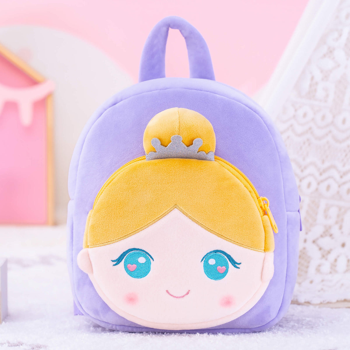 Purple Backpack — side view