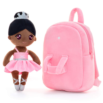 Coffee Ballerina Doll + Backpack — detail
