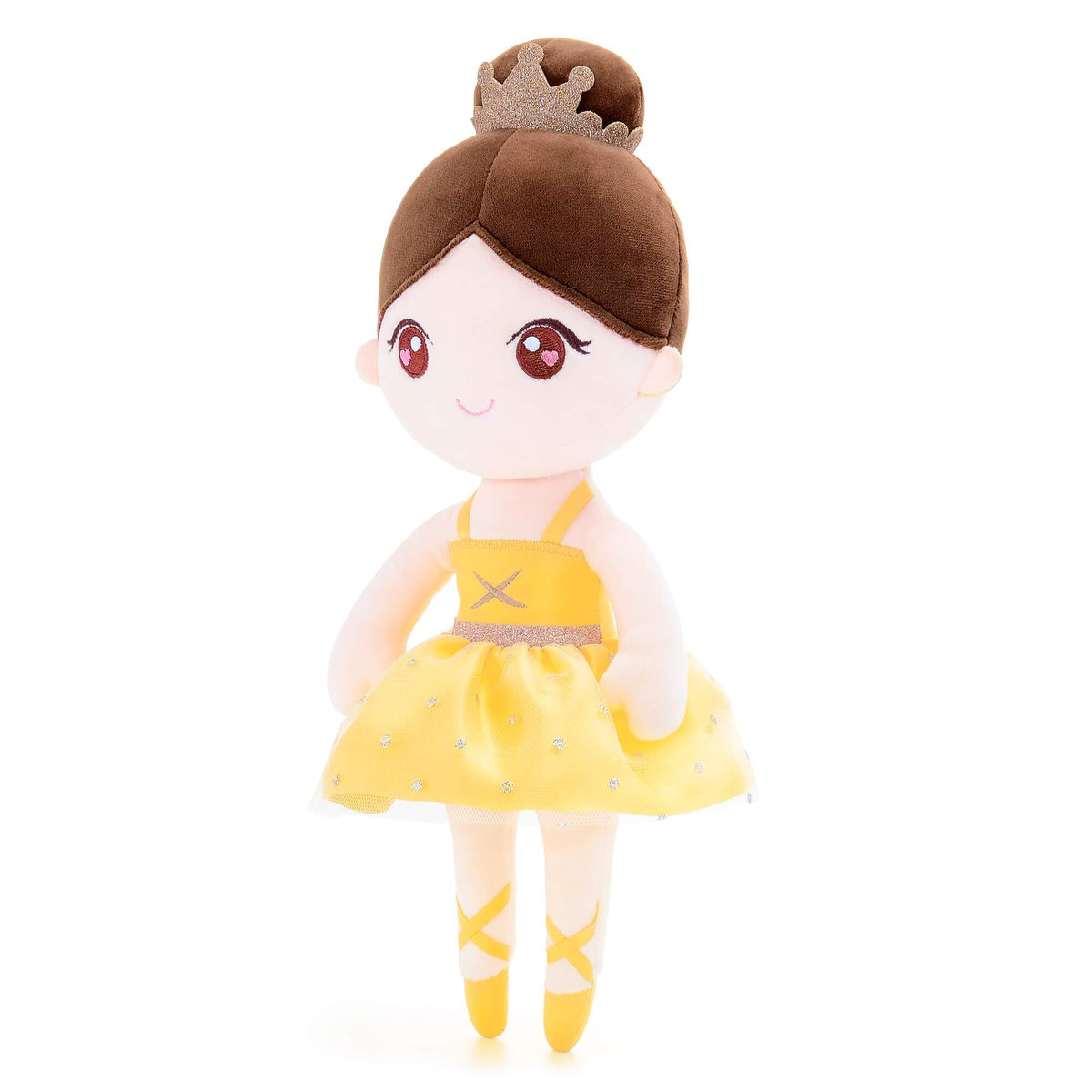 Personalised Yellow Ballerina Doll — close-up