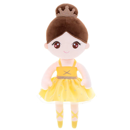 Personalised Yellow Ballerina Doll — back view