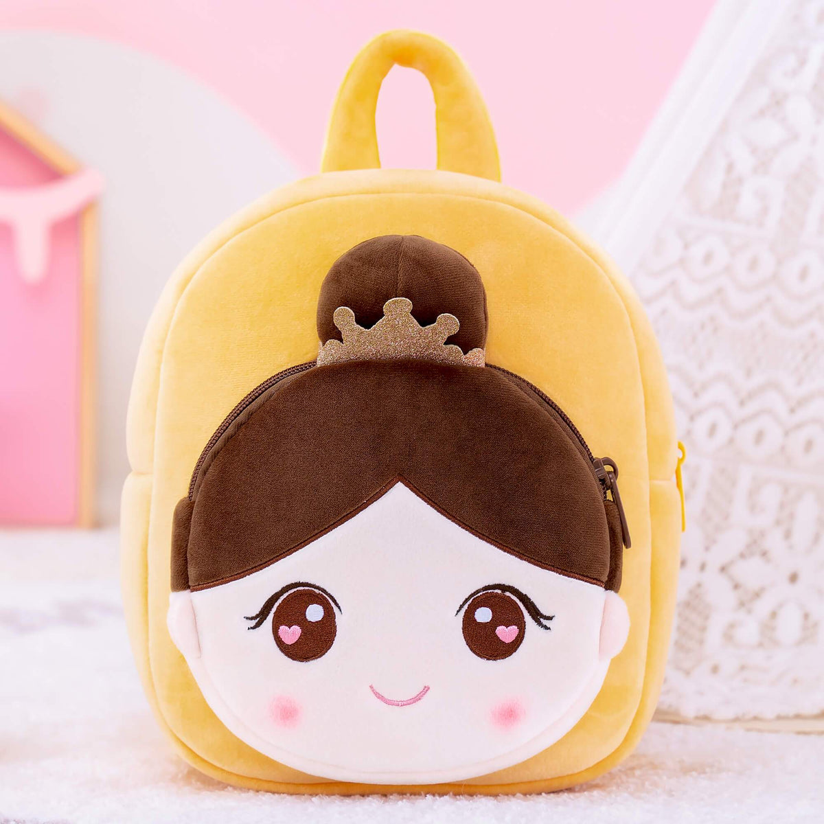 Personalised Yellow Backpack — side view