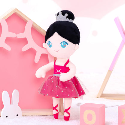 Rose Red Ballerina Doll — side view