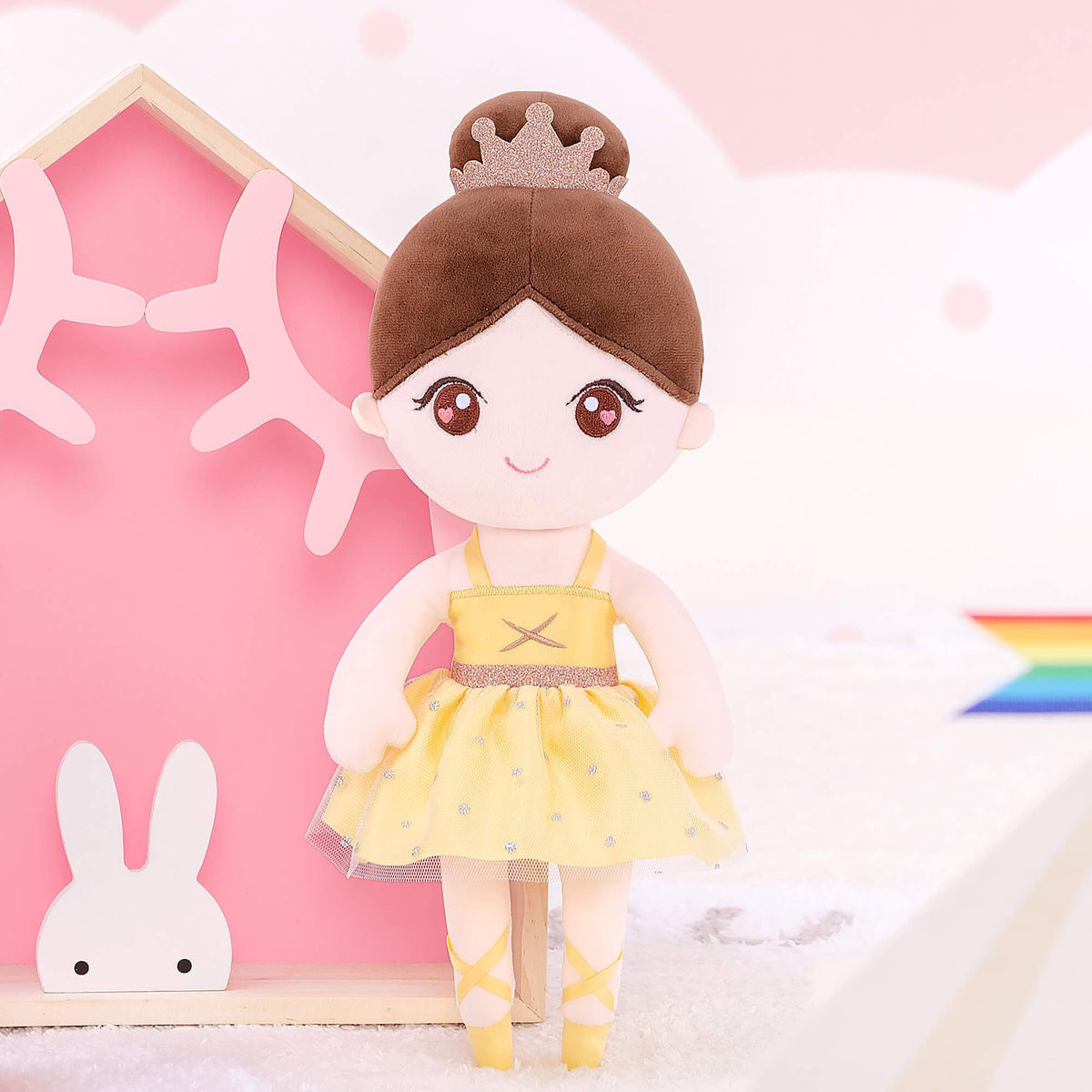 Personalised Yellow Ballerina Doll
