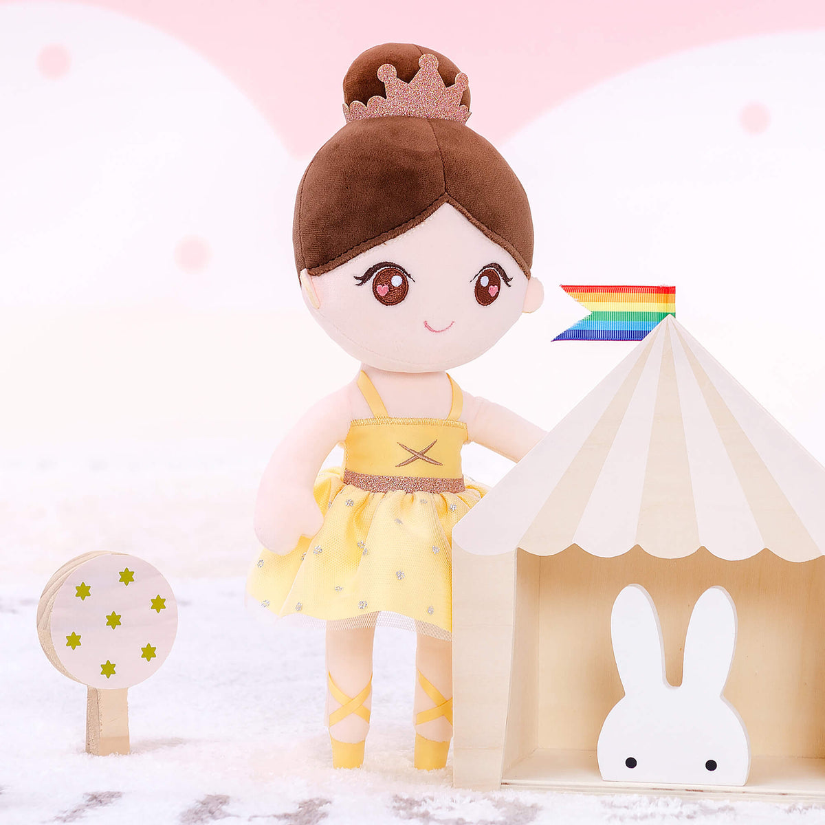 Yellow Ballerina Doll — side view
