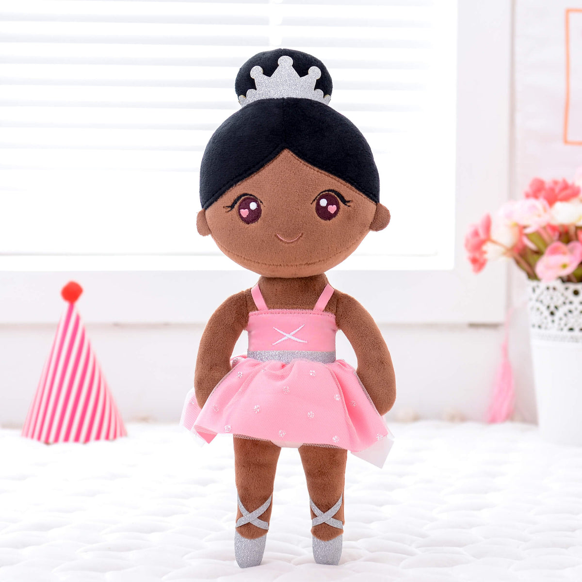 Personalised Coffee Ballerina Doll — side view