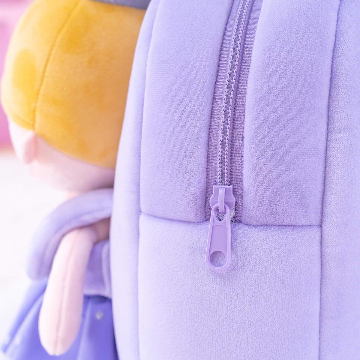 Personalised Purple Ballerina Doll + Backpack — detail