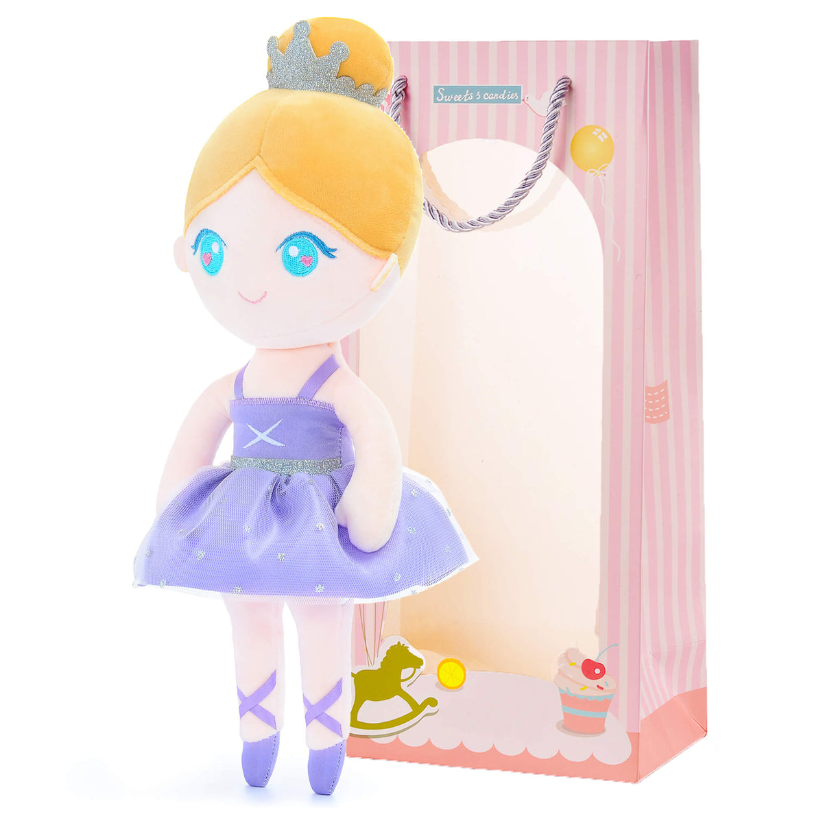 Violet Ballerina Doll — close-up